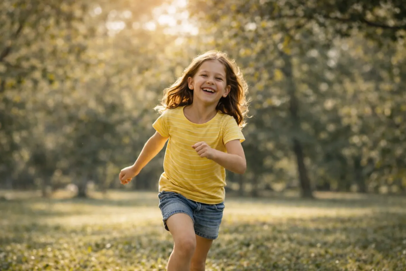 Active child outdoors, illustrating the real habit and rewards examples families track in GritSprout